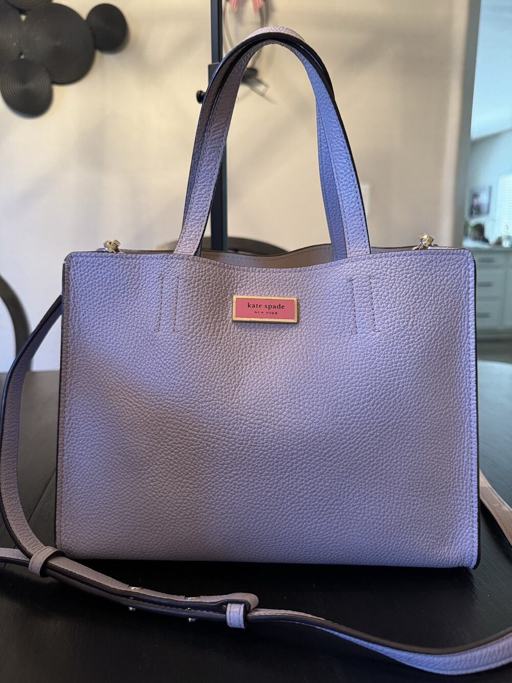 Kate Spade Sam Medium Satchel Handbag Frozen Lilac